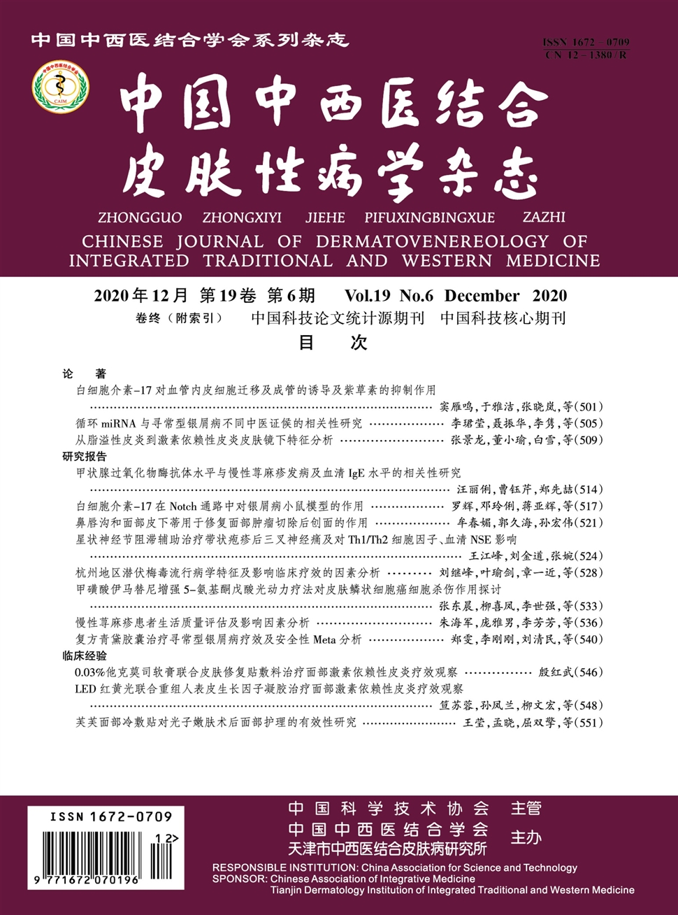 中国中西医结合皮肤性病学杂志