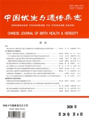 中国优生与遗传杂志